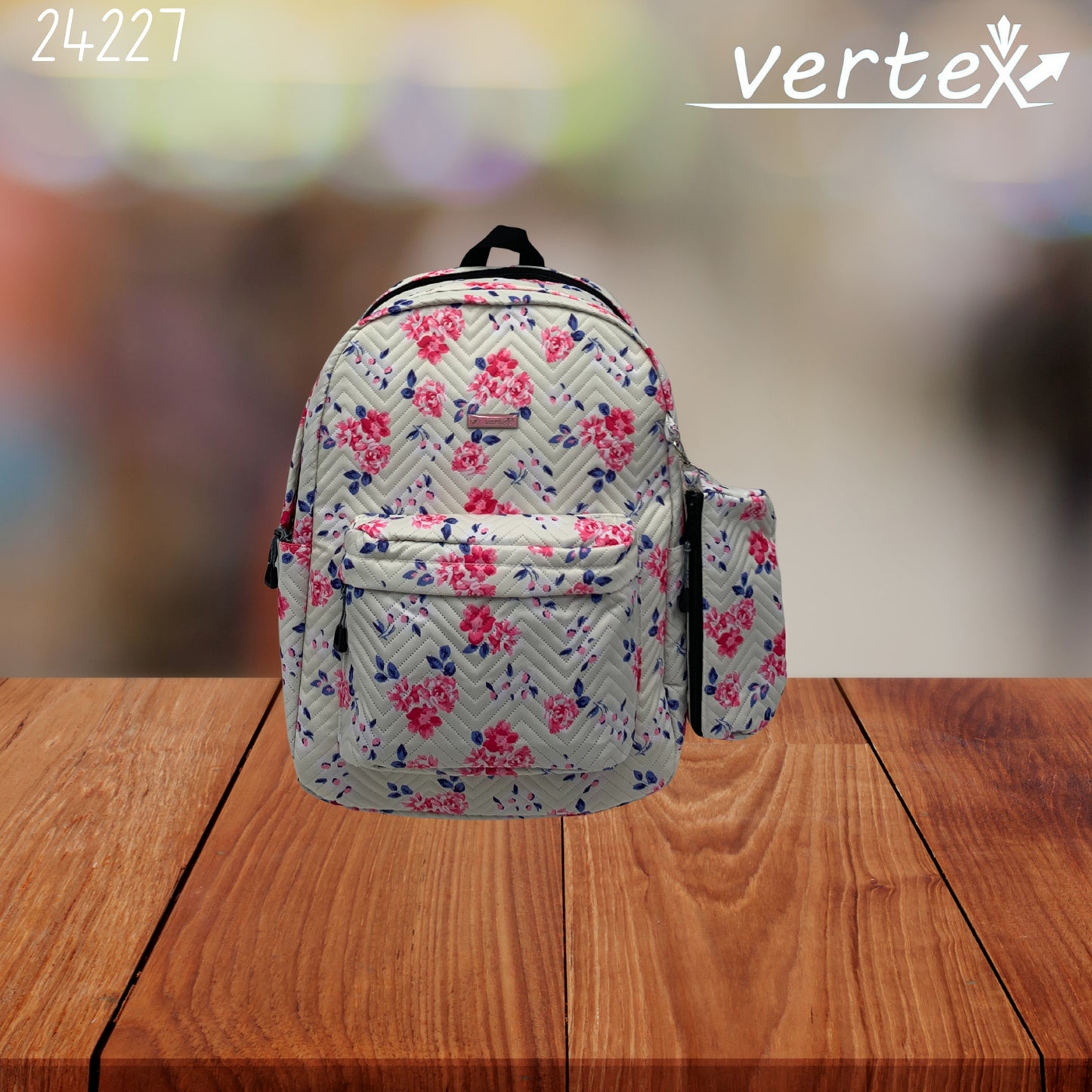 VERTEX شنتة مع مقلمة ورد