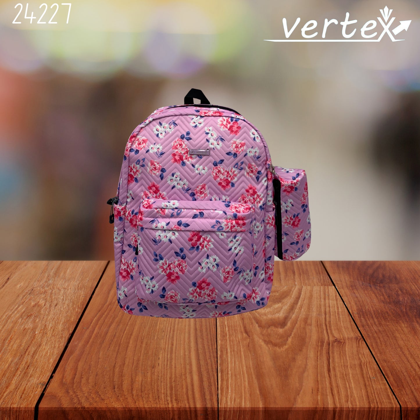 VERTEX شنتة مع مقلمة ورد