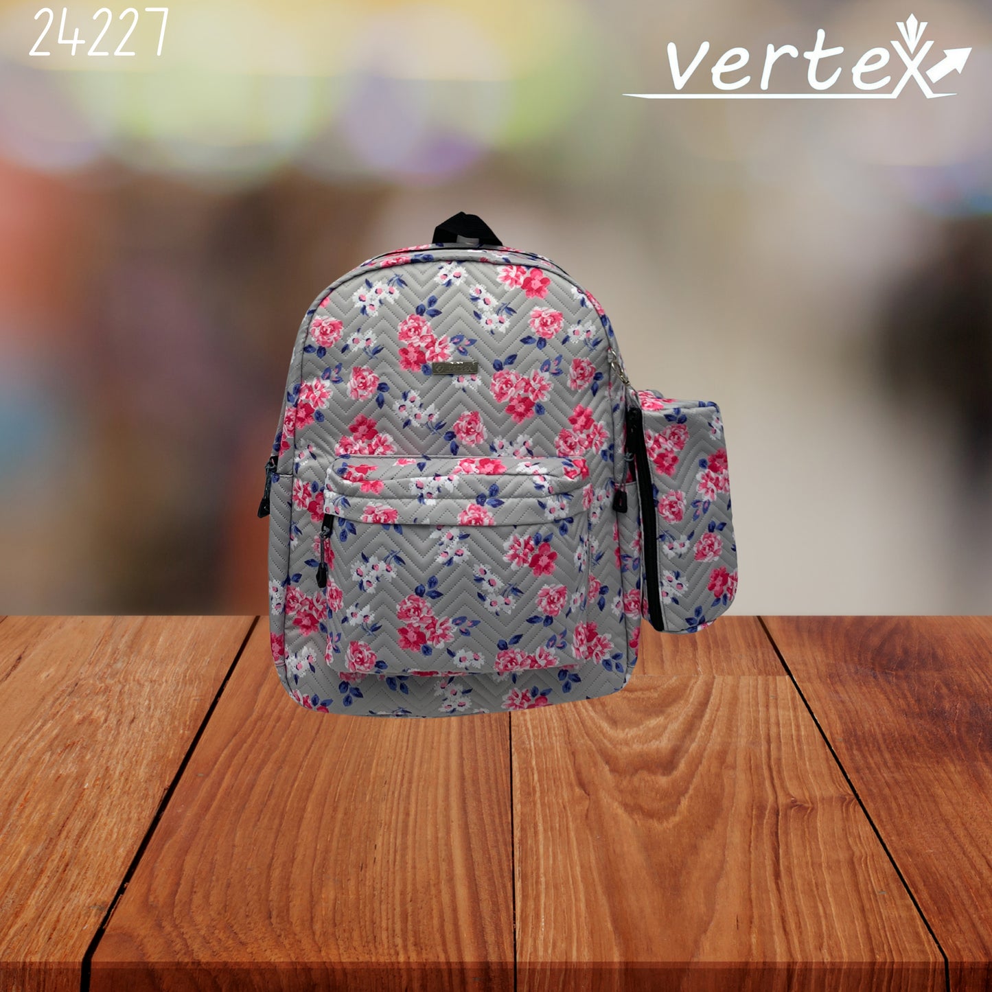 VERTEX شنتة مع مقلمة ورد
