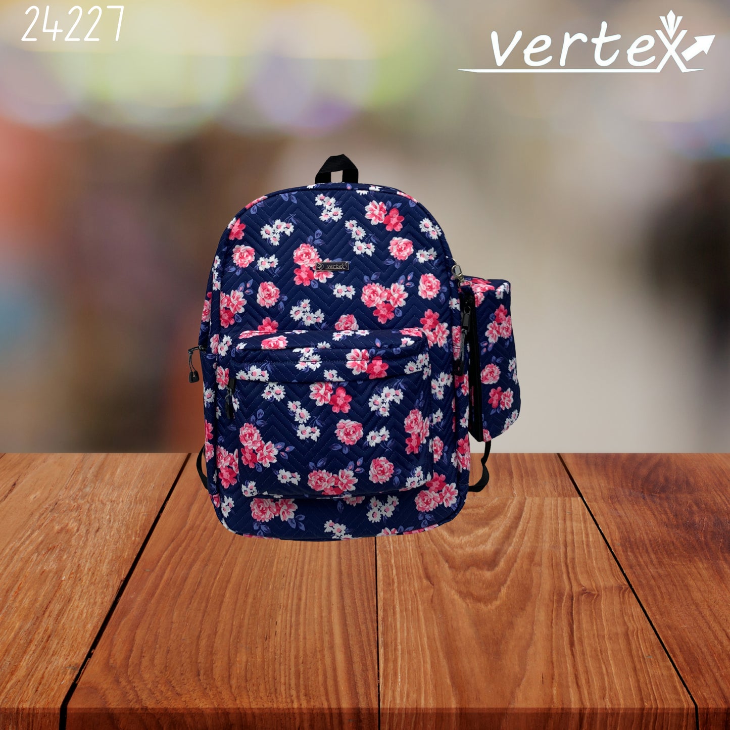 VERTEX شنتة مع مقلمة ورد