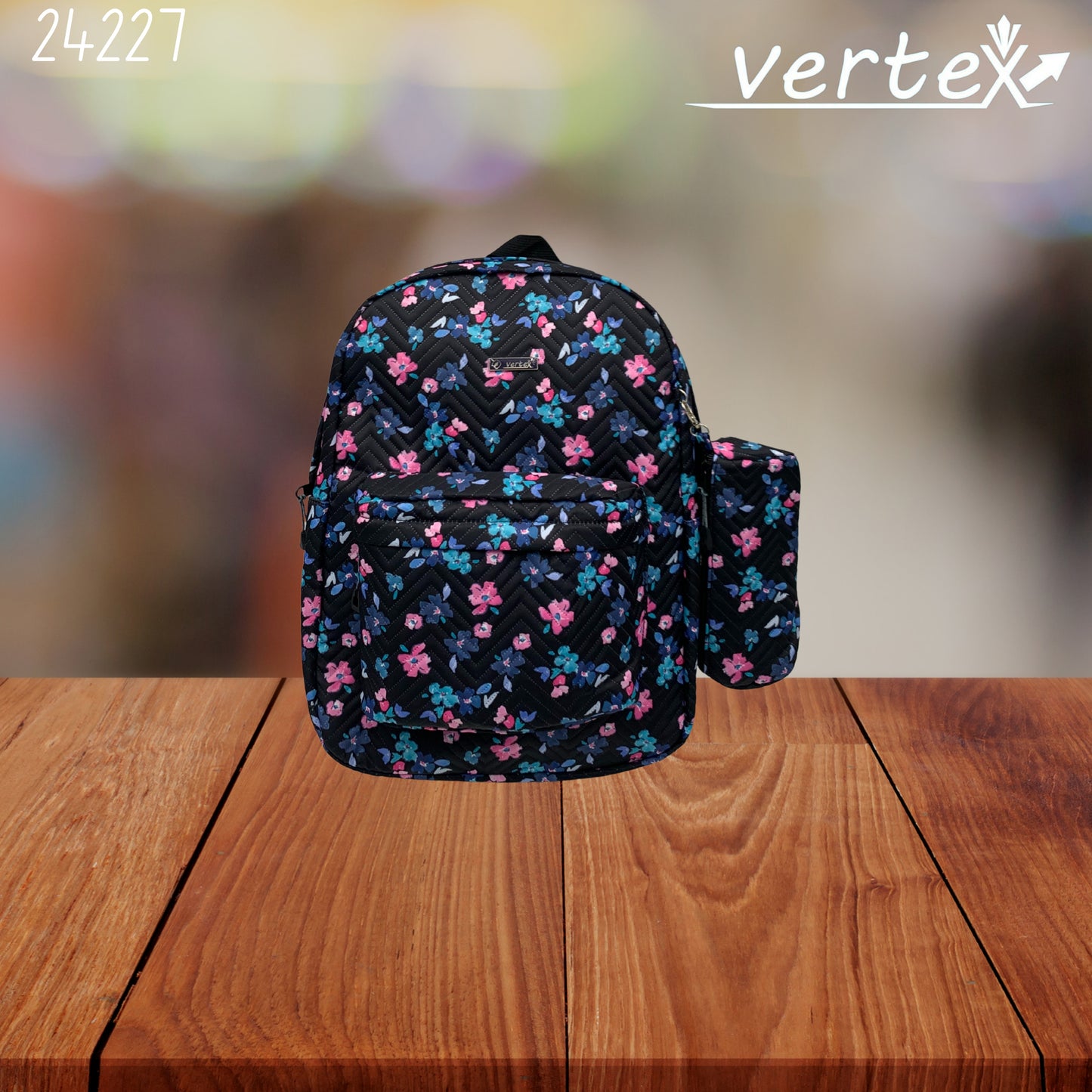 VERTEX شنتة مع مقلمة ورد