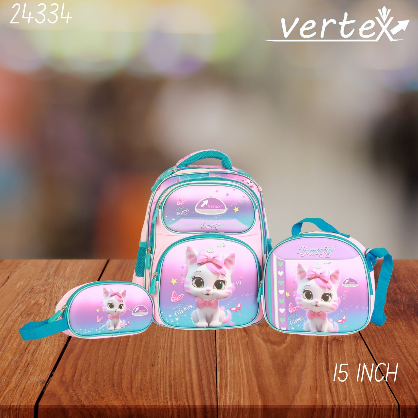 VERTEX 15 INCH طقم شنتة بناتي