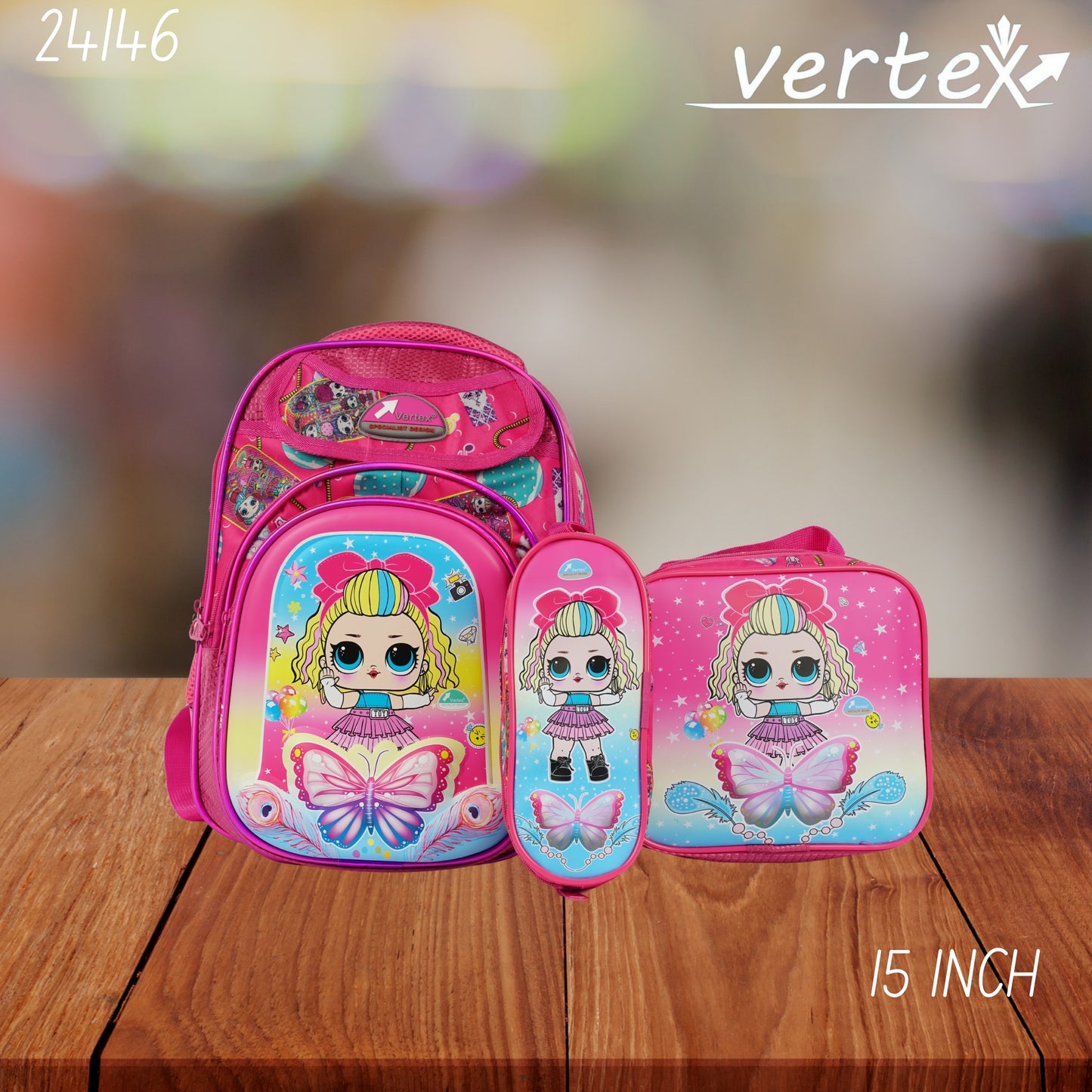 VERTEX 15 INCH طقم شنتة بناتي