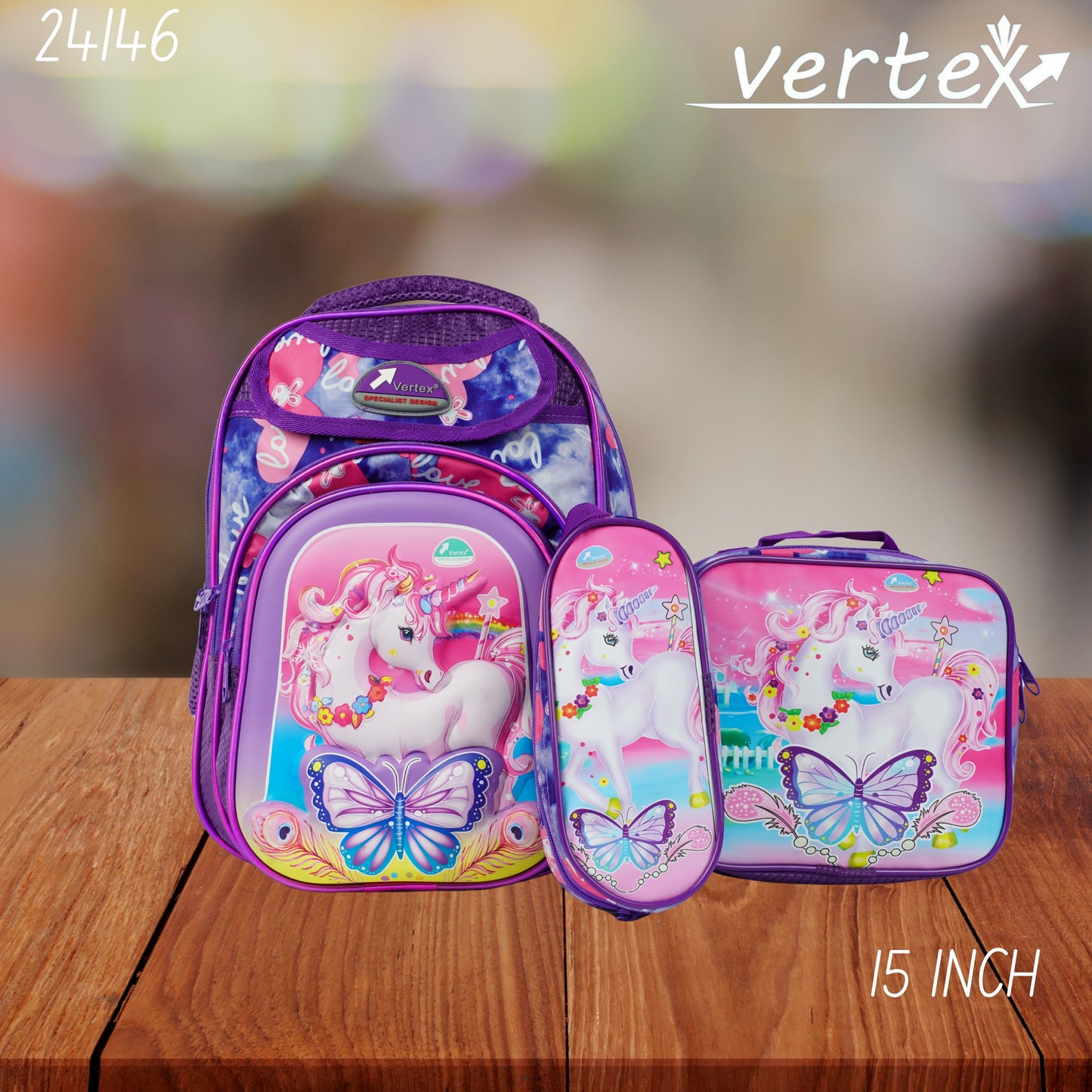 VERTEX 15 INCH طقم شنتة بناتي