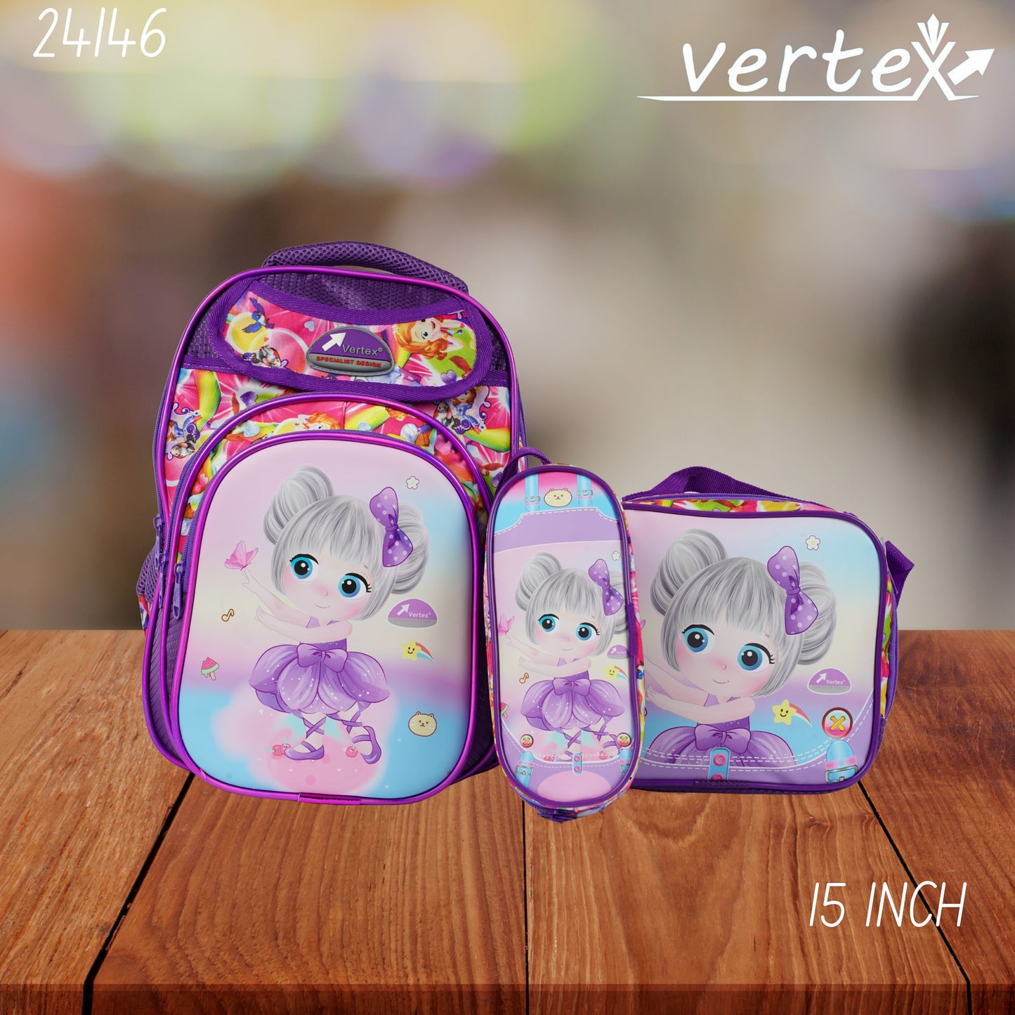 VERTEX 15 INCH طقم شنتة بناتي
