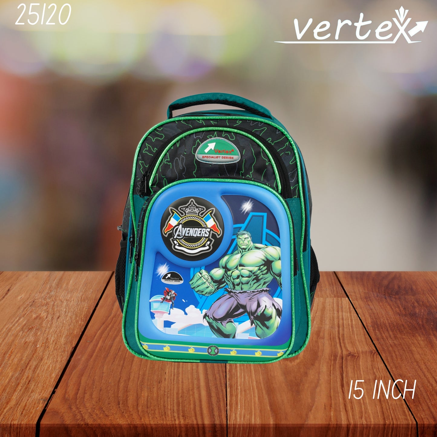 VERTEX 15 INCH شنتة ولادي