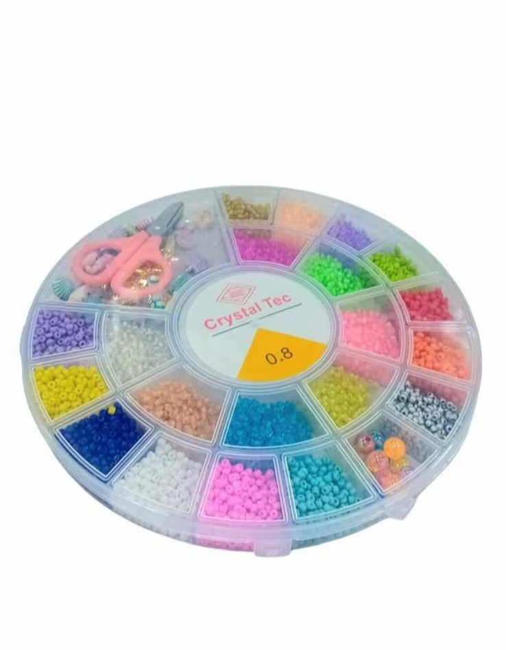 علبة خرز دائرية