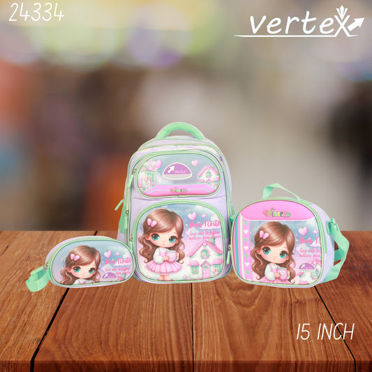VERTEX 15 INCH  طقم شنتة بناتي