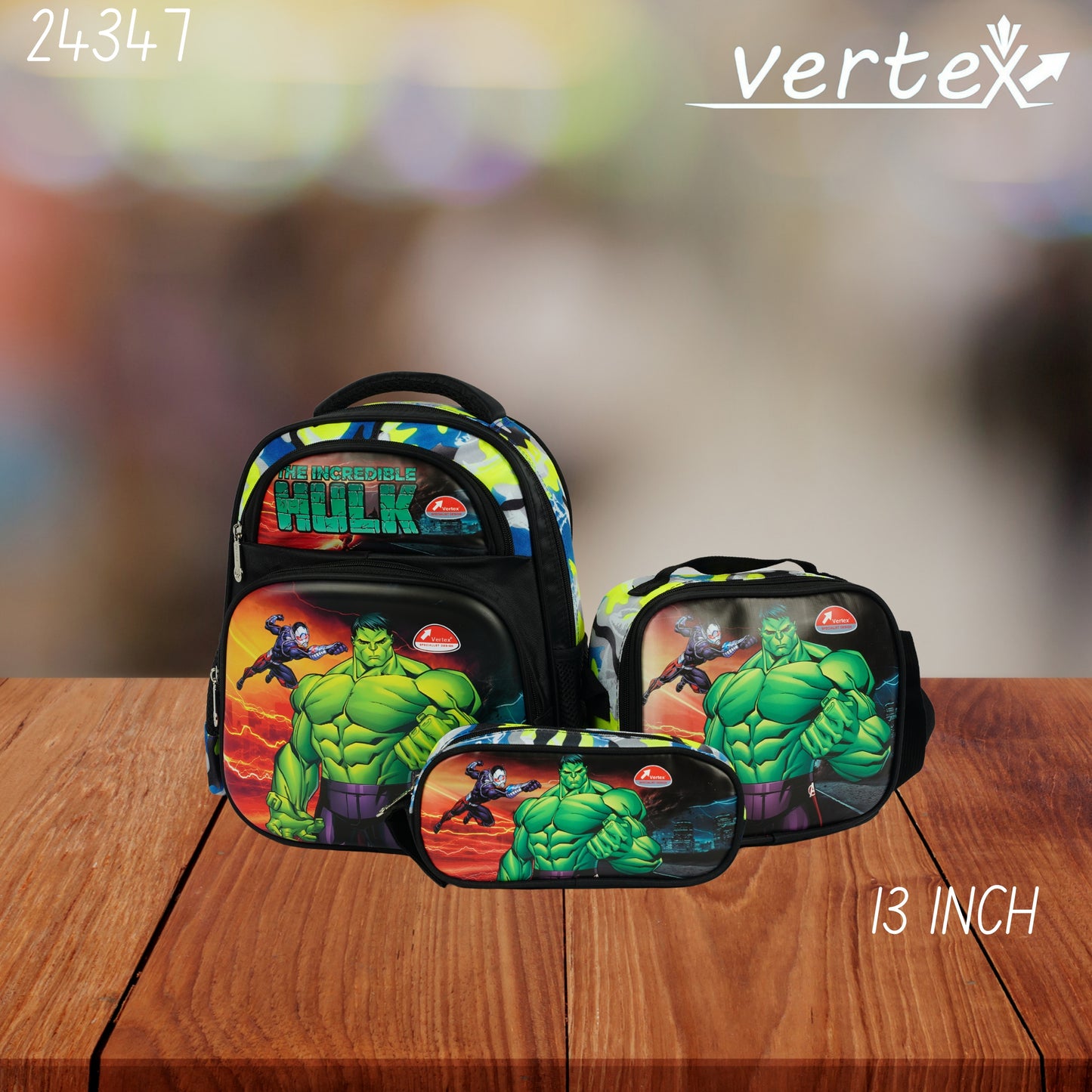 VERTEX  13 inch شنتة طقم ولادي