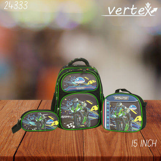 VERTEX 15 INCH طقم شنتة ولادي