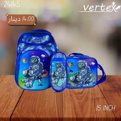 VERTEX 15 INCH طقم شنتة ولادي