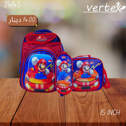 VERTEX 15 INCH طقم شنتة ولادي