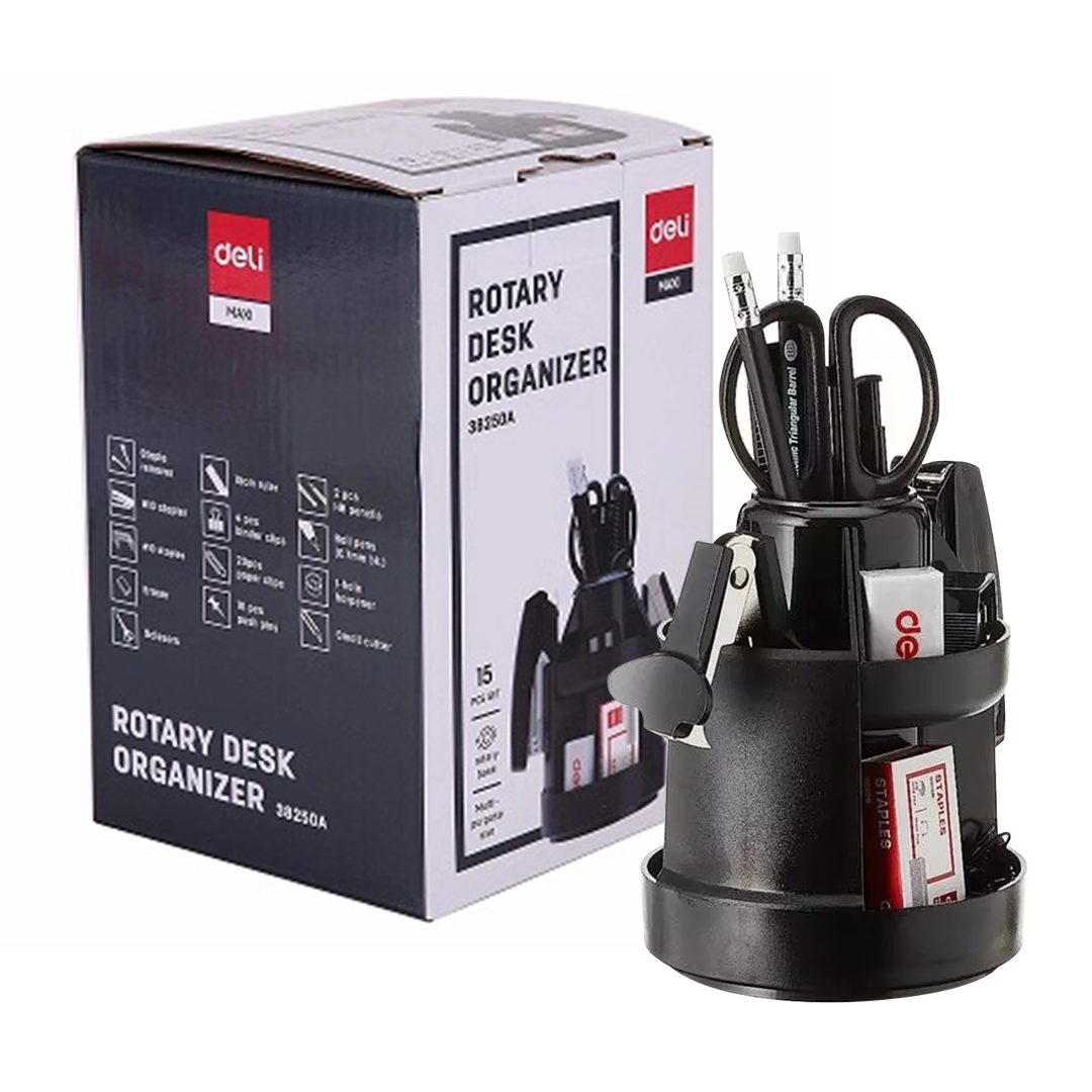 deli (.....مكبس،مقص،مسطر)مجموعة مكتب